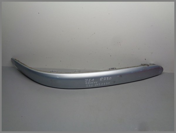 Mercedes Benz MB R230 SL decorative strip bumper strip front right 761 Polar Silver 2308850821