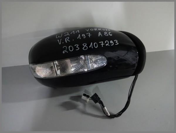Mercedes Benz W211 E-Class exterior mirror RIGHT 197 Black 2038107293 A86