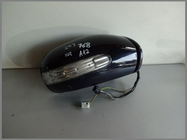 Mercedes W203 Außenspiegel Rechts 768 Diamantschwarz 2038107276 anklappbar LED A12