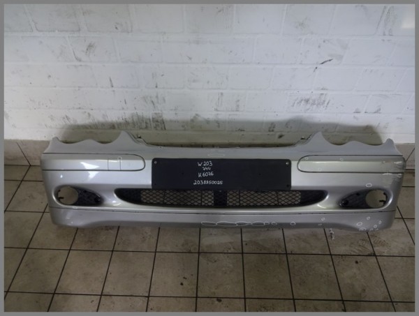 Mercedes Benz W203 C-Class front bumper 744 silver 2038850025 Orig.K6076