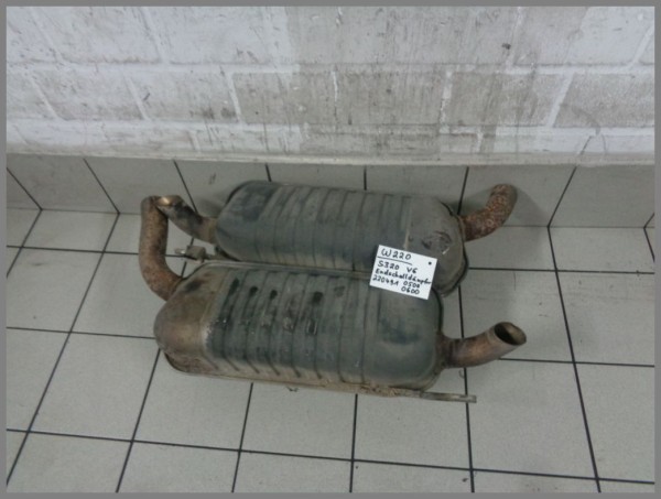 Mercedes W220 M112 Auspuffanlage Endschalldämpfer 2204910600 2204910500 SET