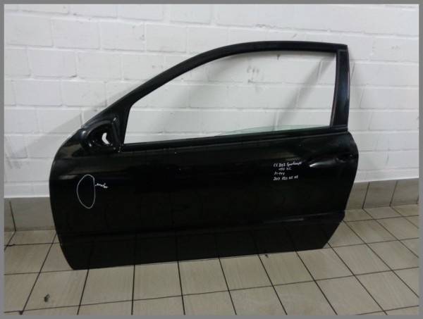 Mercedes Benz MB W203 Sport Coupe Door Left 197 Black 2037200505 K115 Original
