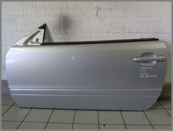 Mercedes Benz MB W208 CLK-Class door LEFT 744 silver 2087200705 K5002 original