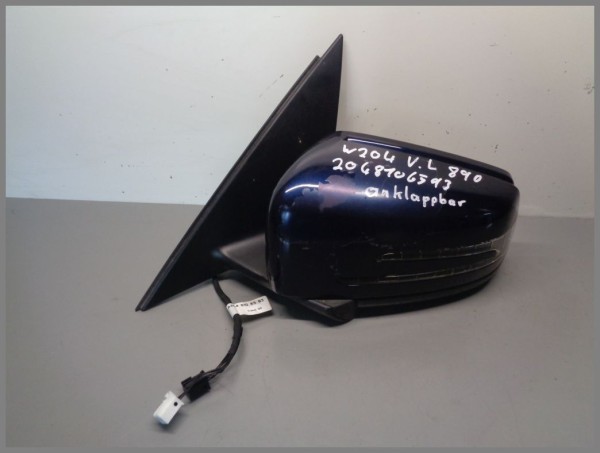 Mercedes Benz W204 Außenspiegel Links 890 Blau 2048106593 Anklappbar