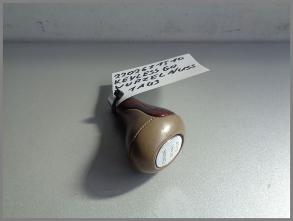 Mercedes W220 W215 VorMopf Schalthebel Griff 2202671510 1A43 Beige Keyless-Go Holz