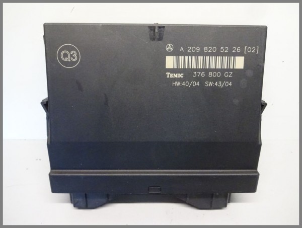 Mercedes Benz W209 control unit rear rear control unit 2098205226 TEMIC 376800GZ