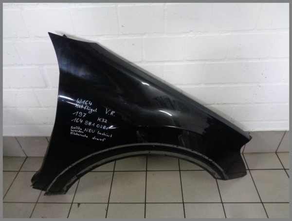Mercedes-Benz W164 ML Right Front Fender 197 Black 1648810201 K32 Genuine