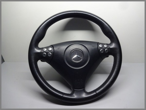 Mercedes Benz W203 R171 Lenkrad Airbaglenkrad Leder Schaltwippen 1714604503 9E37