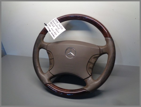 Mercedes W220 multifunction steering wheel airbag 2204601698 wooden