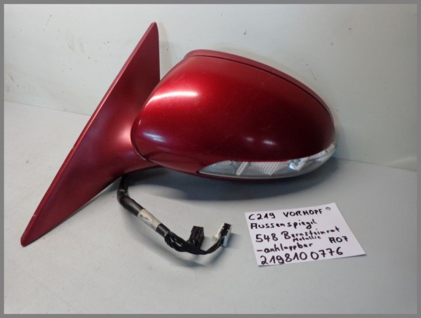 Mercedes W219 CLS outside mirror left 548 Red 2198100776 foldable A07 original