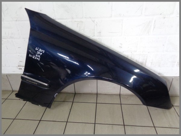 Mercedes W203 Kotflügel Vorne Rechts 359 Tansanitblau 2038800218 K2502 Original