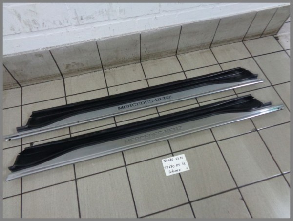 Mercedes R129 SL Einstiegsleisten Links Rechts SET 1296800435 1296800335 Schwarz