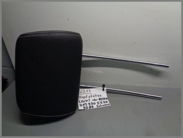Mercedes W212 Seat Headrest 2129705250 9D88 BLACK Original Left Right
