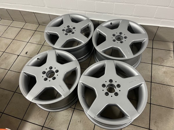 Mercedes C215 55 AMG Felgen SET 8,5 + 9 x 18 ET44 2204013802 2204013702 Original