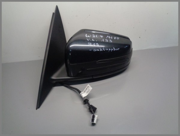 Mercedes W204 outside mirror LEFT 183 magnetite black 2048106593 electric folding