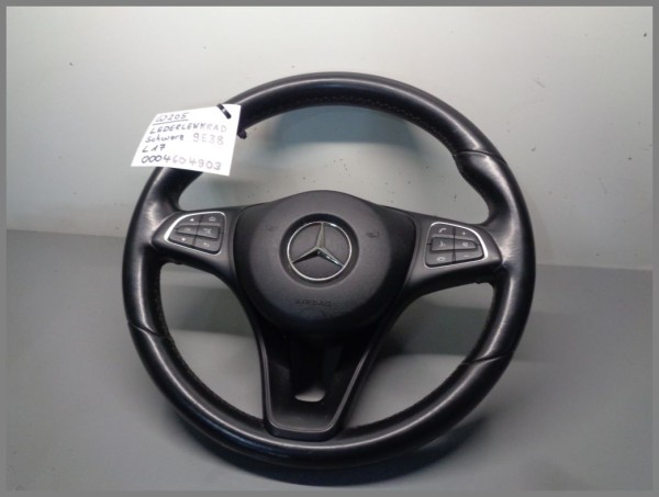 Mercedes W205 Lederlenkrad Lenkrad Schwarz 0004604903 9E38 L17 Original