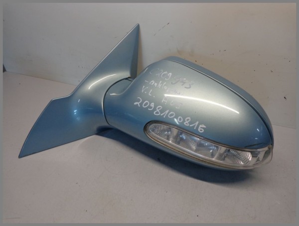 Mercedes Benz W209 CLK Außenspiegel 2098100816 LINKS 943 Eis Blau A03 anklappbar