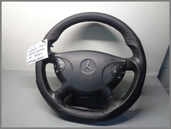 Mercedes MB W211 steering wheel multifunctionl black 2114600003 9B51 L17