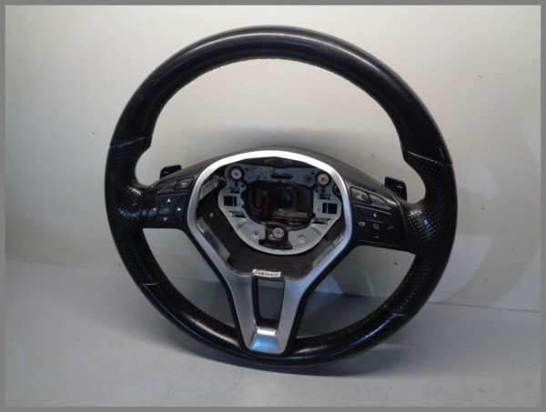 Mercedes Benz W212 steering wheel 2184600618 9E38 Sport black leather original