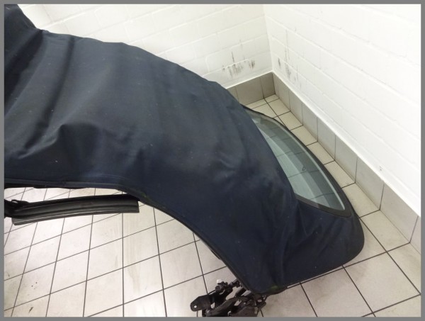 Mercedes Benz W208 Cabrio Verdeck Stoffverdeck Dunkelblau Original 2087700201