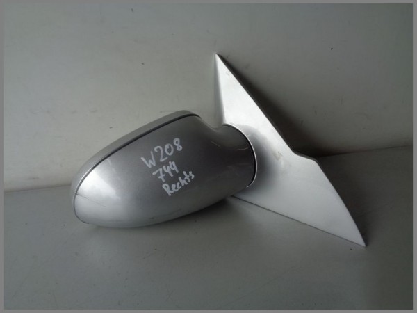 Mercedes Benz W208 Outside Mirror RIGHT 744 Silver 2088100276