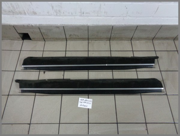 Mercedes R129 SL door sills black left right SET 1296800235 1296800135