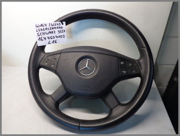 Mercedes Benz W164 W245 Airbag steering wheel leather 1644604303 9E37 L16