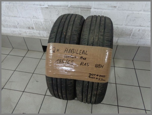 2x Habileal 185 65 R15 88H Comfort MAX DOT3023 5,3mm Sommerreifen
