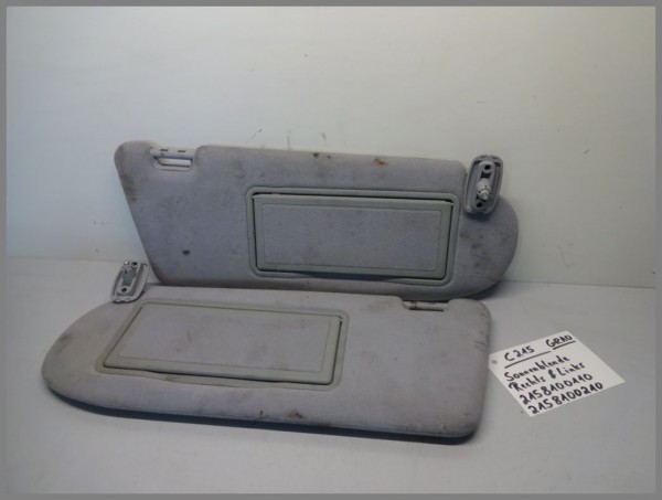 Mercedes Benz W215 GREY Sunvisor Visors Sun 2158100110 2158100240 Right Left SET