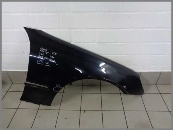 Mercedes Benz W203 C-Klasse Kotflügel Rechts 768 Diamantschwarz 2038800218 K22