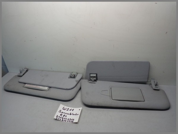 Mercedes Benz W211 sun visors SET 2118100310 2118100410 GRAY original