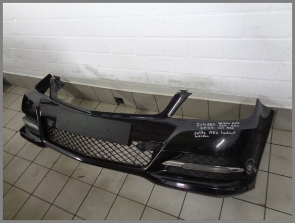 Mercedes W204 Mopf PDC Stoßstange Vorne 197 Schwarz 2048805747 S91 Original