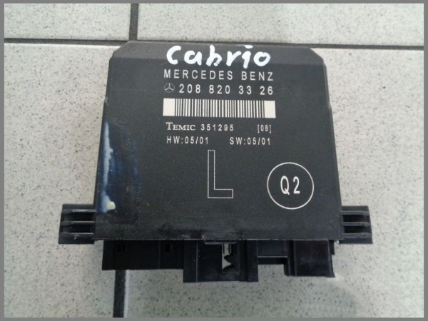 Mercedes Benz W208 Cabrio Türsteuergerät 2088203326 BJ.2001 Temic 351295 Links