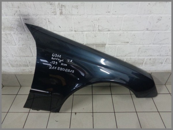 Mercedes Benz W211 fender right 189 emerald black 2118800818 K04 Original