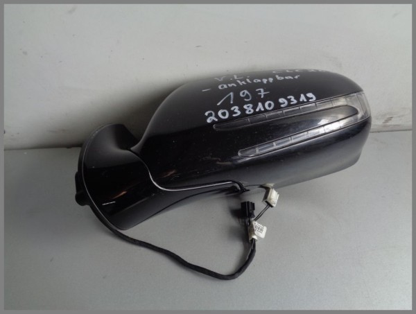 Mercedes Benz CLC outside mirror LEFT Black 2038109310 sports coupe foldable