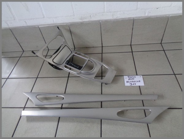 Mercedes R230 center console decor aluminum look 2306801836 BJ.08 Original Silver D17
