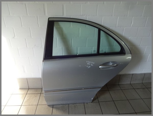 Mercedes Benz MB W211 rear door left 744 silver sedan 2117300105 K34 Orig.