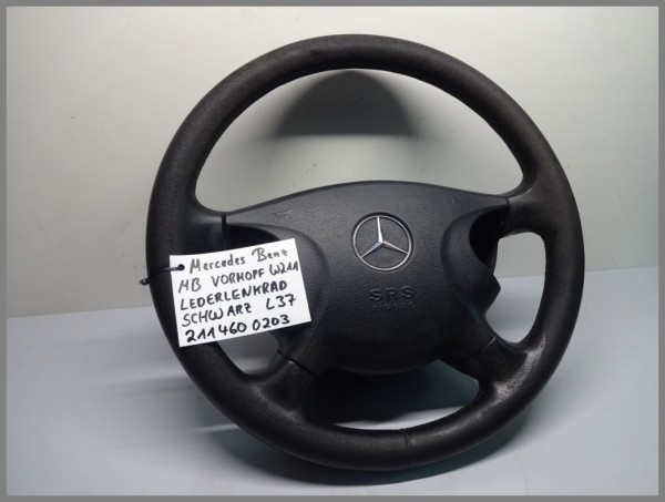 Mercedes Benz W211 E-Class leather steering wheel VORMOPF Black 2114600203 L37