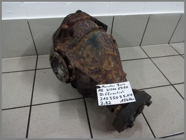 Mercedes Benz W210 Differential 174tkm 2,82 Hinterachsgetriebe 2103503514