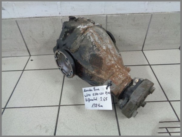 Mercedes Benz W210 220CDI differential 138tkm rear axle 2.65 2103506862