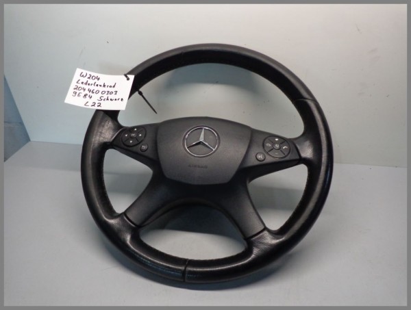 Mercedes Benz W204 C-Class Steering Wheel Leather 2044600303 9E84 L22 Original