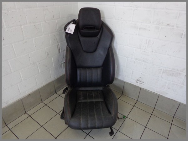 Mercedes R172 SLK Sitz Ledersitz Schwarz Rote Nähte Rechts Beifahrer Sitzheizung Airscarf