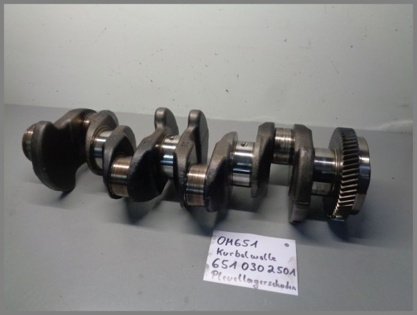 Mercedes OM651 crankshaft 6510302501 Original W212 W204 connecting rod bearing damage
