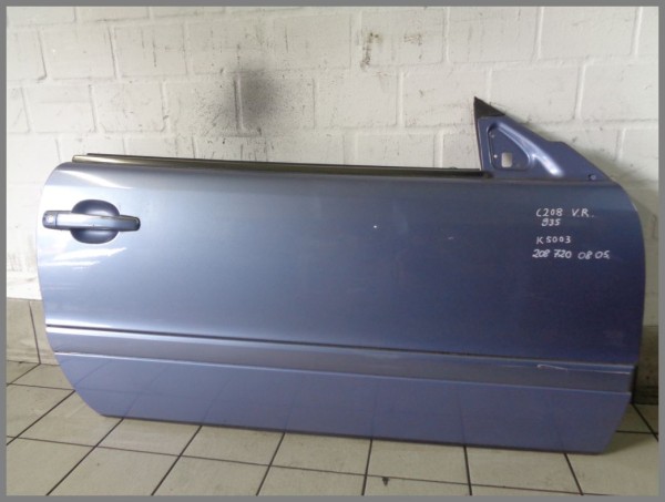 Mercedes Benz W208 CLK Door Front Right 935 Blue 2087200805 K5003