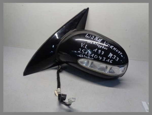 Mercedes Benz R251 exterior mirror left foldable 197 black 2518104316 original
