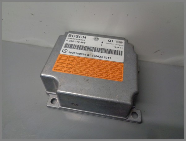 Mercedes W203 C209 Airbagsteuergerät Steuergerät 2038700026 Bosch 0285010566