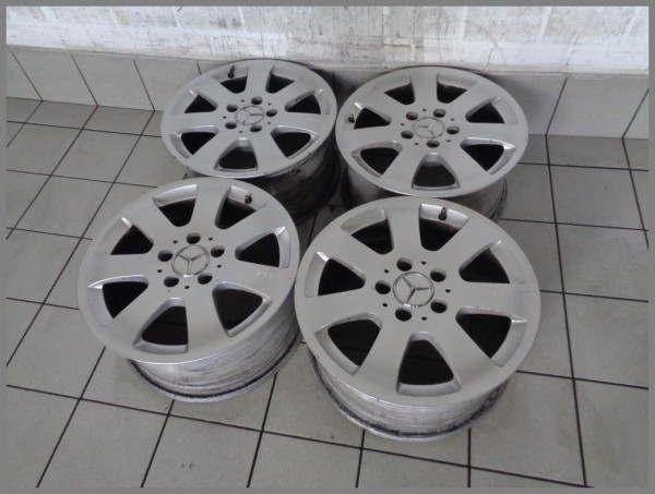 Mercedes Benz W211 Alufelgen 7,5x16 ET42 Felgen Original 2114015602 F52 SET