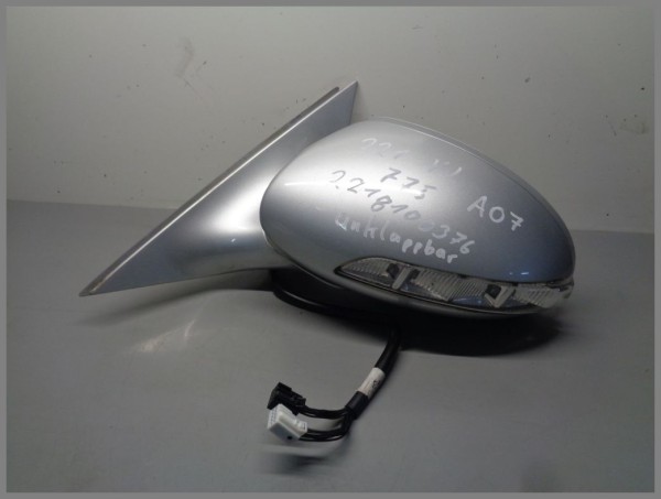 Mercedes Benz W221 outside mirror left 775 Silver 2218100376 electric A07