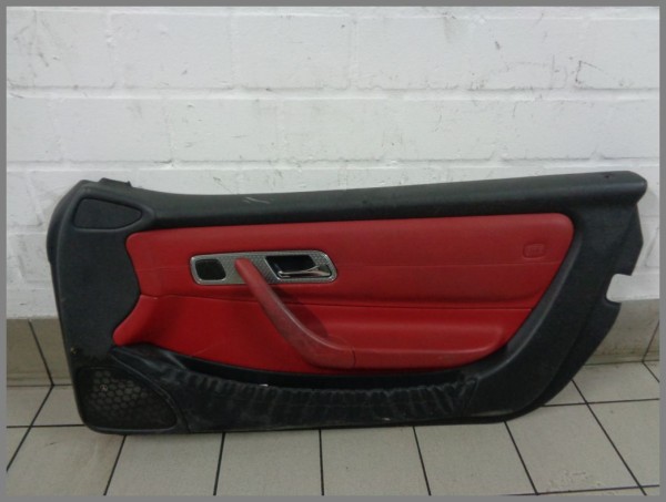 Mercedes Benz R170 SLK RIGHT door trim panel leather red 1707203470 Original